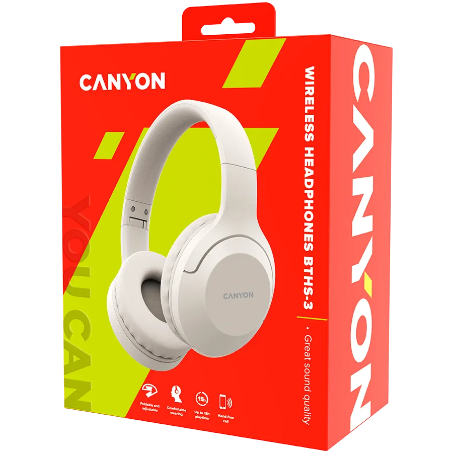 CANYON headset BTHS-3 Beige Slika 5