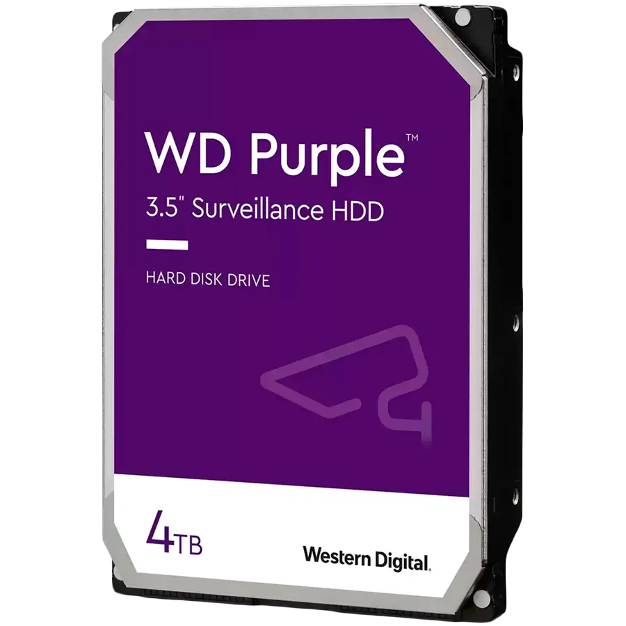 HDD Video Surveillance WD Purple 4TB CMR, 3.5'', 256MB, SATA 6Gbps, TBW: 180 Slika 1