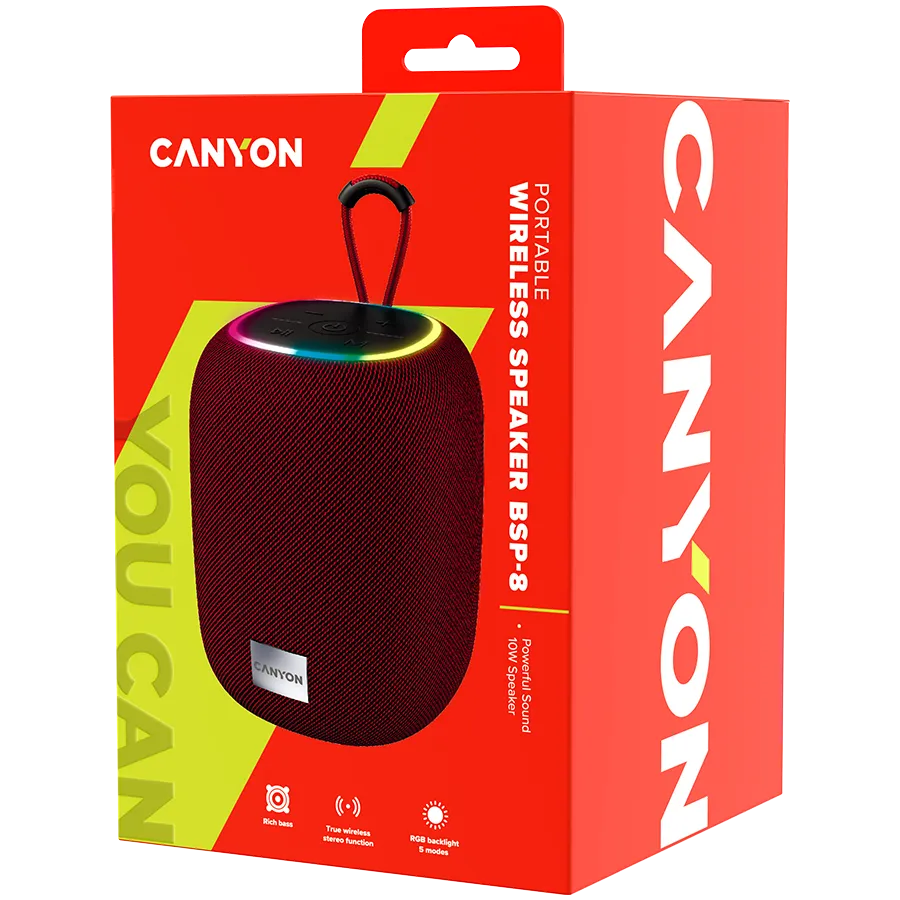 CANYON speaker BSP-8 10W Red - Image 4