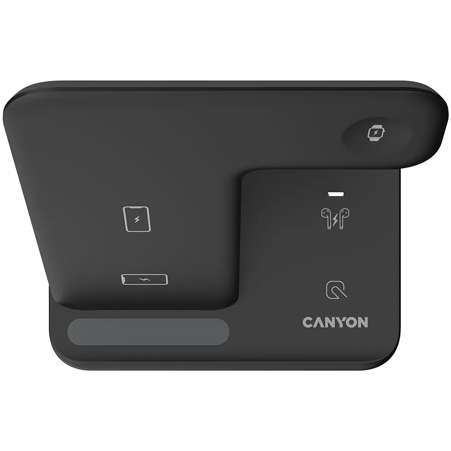 CANYON wireless charger WS-302 15W 3in1 Black Slika 3