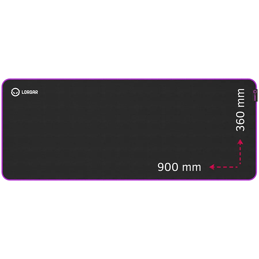 Lorgar Main 319, Gaming mouse pad, High-speed surface, Purple anti-slip rubber base, size: 900mm x 360mm x 3mm, weight 0.6kg Slika 1