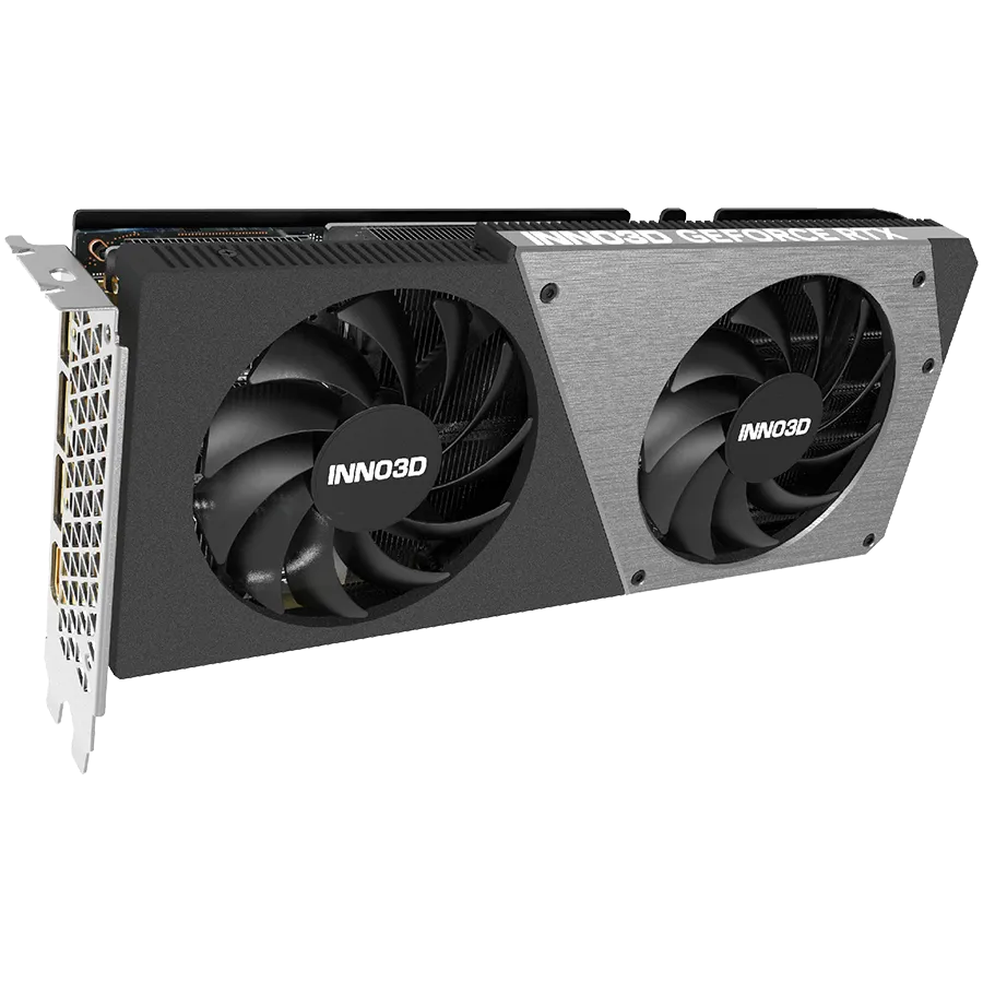 INNO3D NVIDIA GEFORCE RTX 4070 TWIN X2 OC 12GB GDDR6X 192bit, 2505 MHz / 21Gbps, 3x DP, 1x HDMI, 2x Fan, 2 slot Slika 2