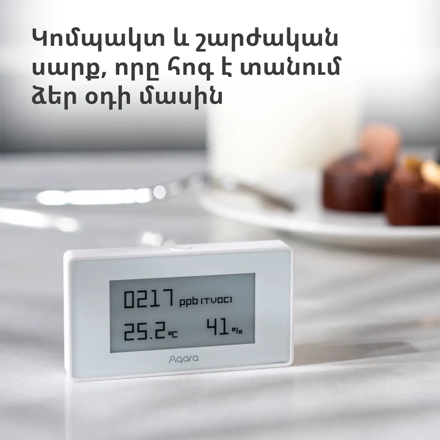 Aqara TVOC Air Quality Monitor: Model No: AAQS-S01; SKU: AS029GLW02 Slika 11