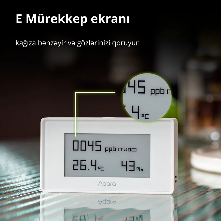 Aqara TVOC Air Quality Monitor: Model No: AAQS-S01; SKU: AS029GLW02 Slika 32