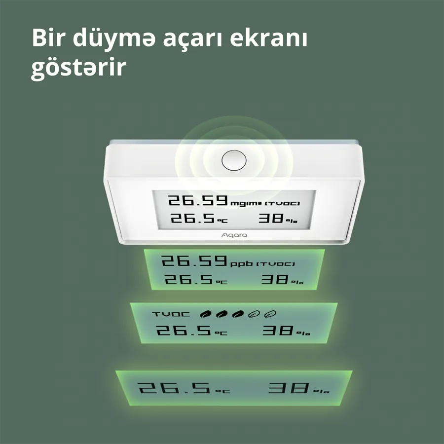 Aqara TVOC Air Quality Monitor: Model No: AAQS-S01; SKU: AS029GLW02 Slika 38