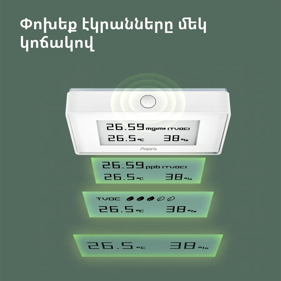 Aqara TVOC Air Quality Monitor: Model No: AAQS-S01; SKU: AS029GLW02 Slika 41