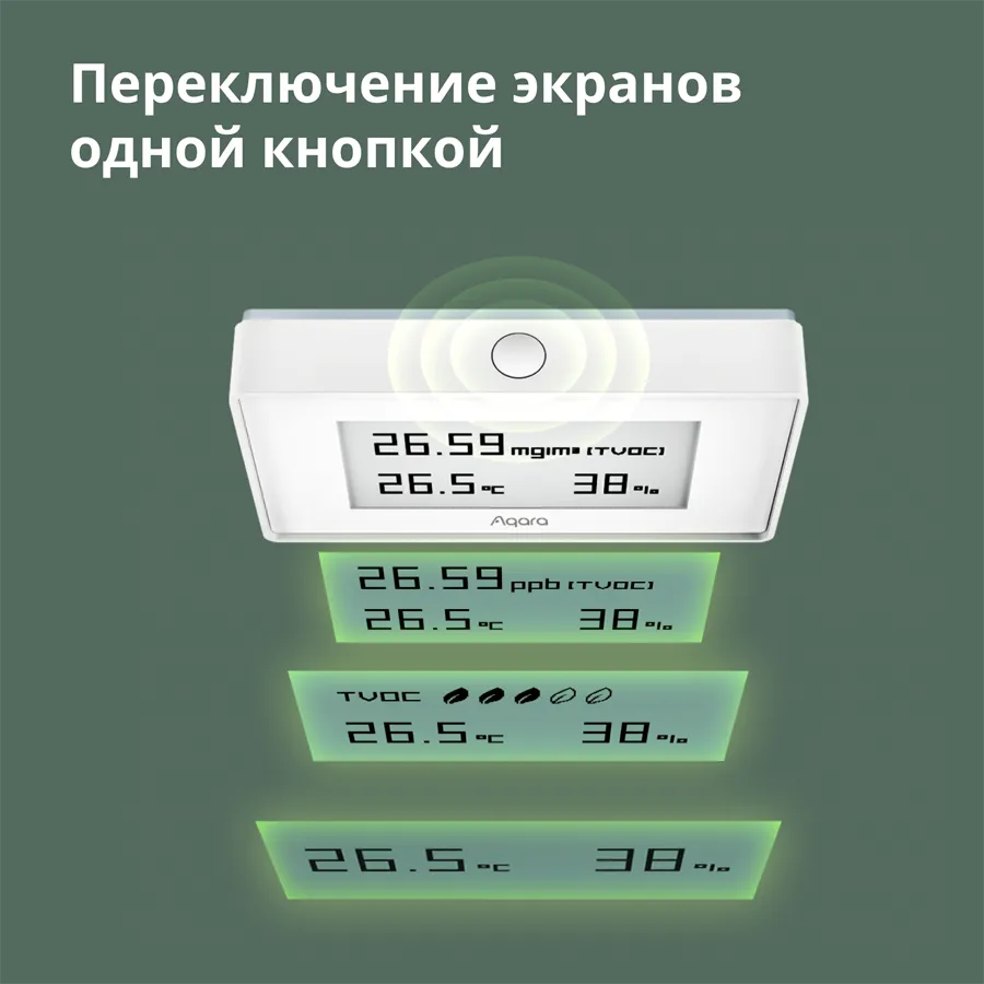 Aqara TVOC Air Quality Monitor: Model No: AAQS-S01; SKU: AS029GLW02 Slika 43