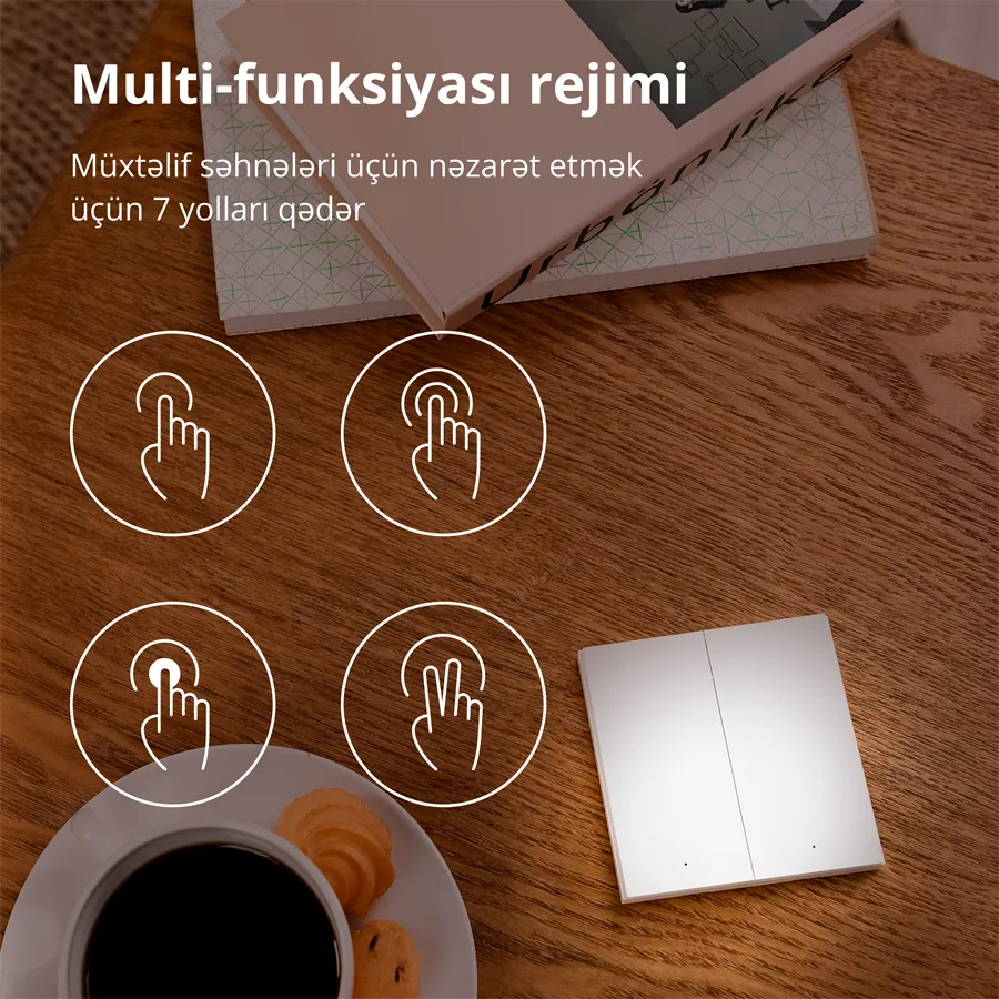 Aqara Wireless Remote Switch H1 (double rocker): Model: WRS-R02; SKU: AR009GLW02 Slika 27