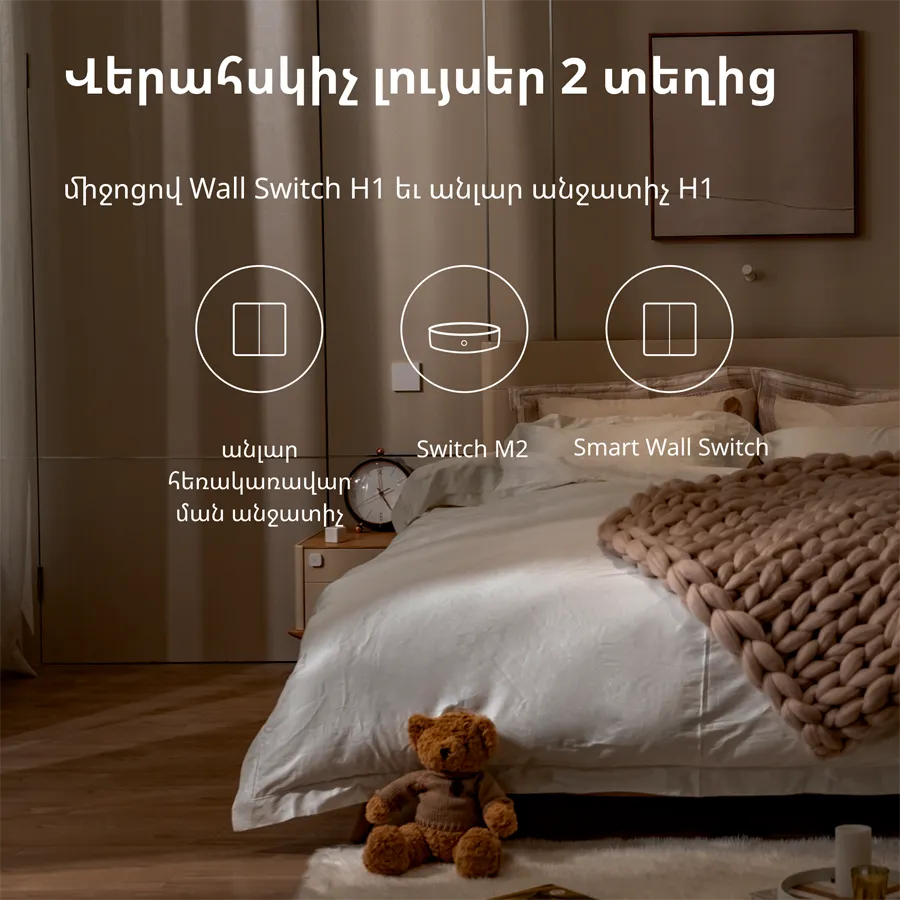 Aqara Wireless Remote Switch H1 (double rocker): Model: WRS-R02; SKU: AR009GLW02 Slika 42