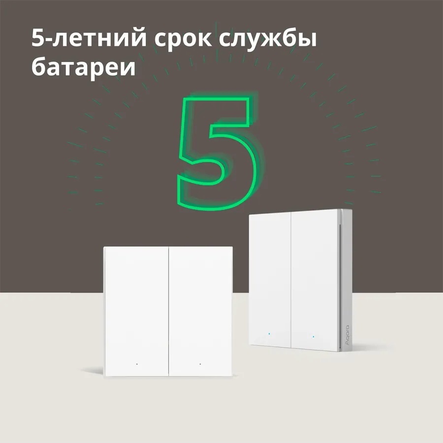 Aqara Wireless Remote Switch H1 (double rocker): Model: WRS-R02; SKU: AR009GLW02 Slika 56