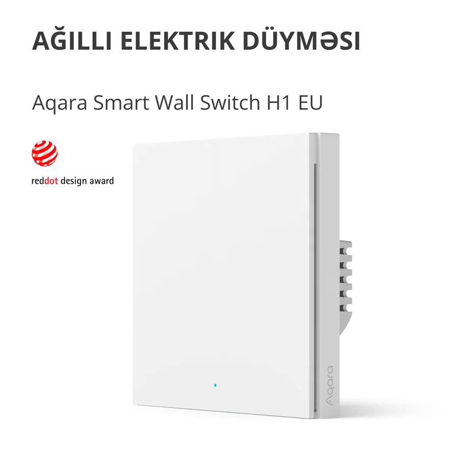 Aqara Smart Wall Switch H1 (with neutral, single rocker) Model No: WS-EUK03; SKU: AK073EUW01 Slika 3