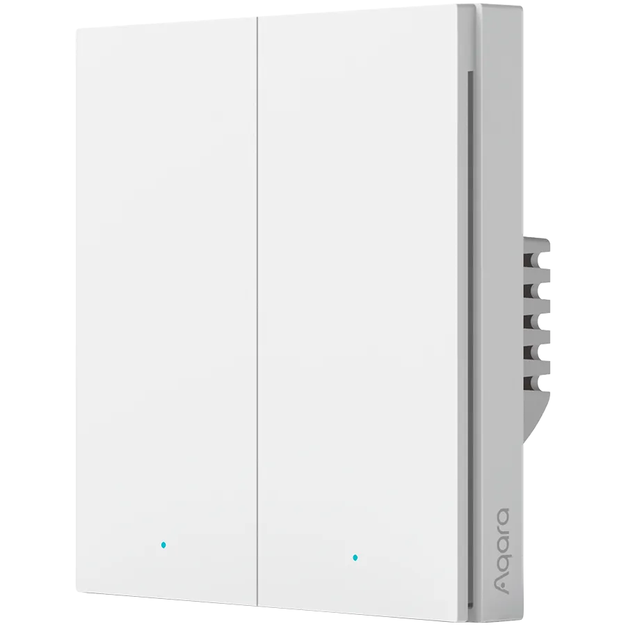 Aqara Smart Wall Switch H1 (with neutral, double rocker): Model: WS-EUK04; SKU: AK074EUW01 Slika 1