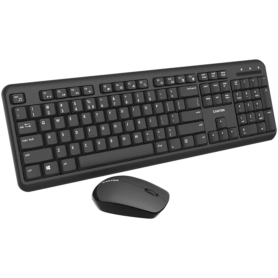 CANYON SET-W20 EN/AD Keyboard+Mouse Velvet Wireless Black Slika 2