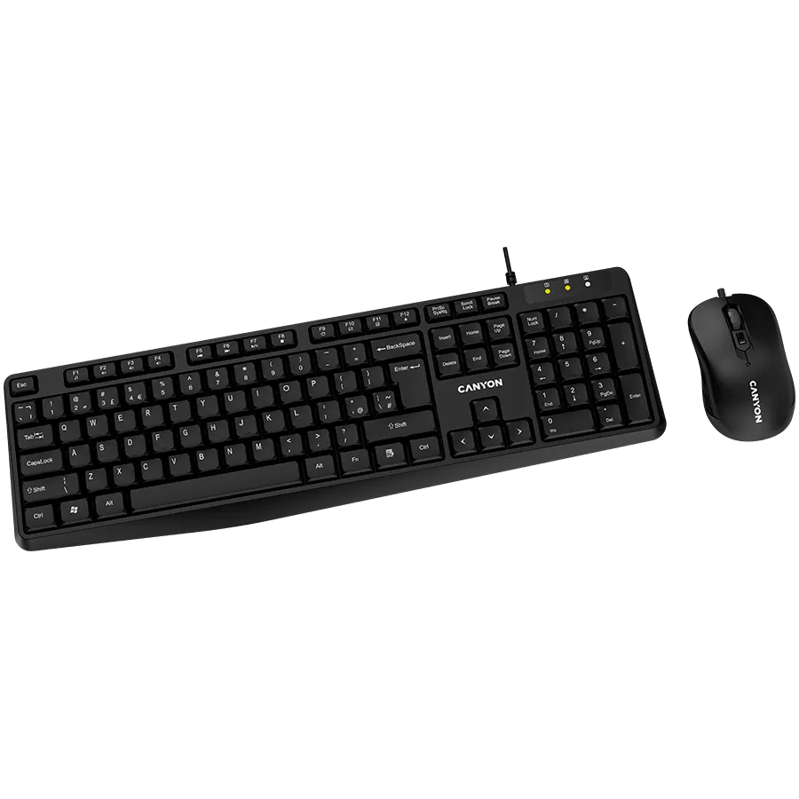 CANYON SET-1 EN/AD Keyboard+Mouse Wired Black Slika 2