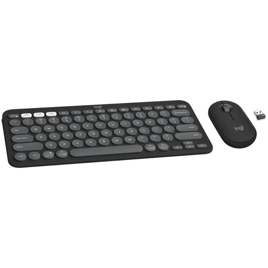 LOGITECH Pebble 2 Bluetooth Keyboard Combo - TONAL GRAPHITE - US INT'L Slika 1