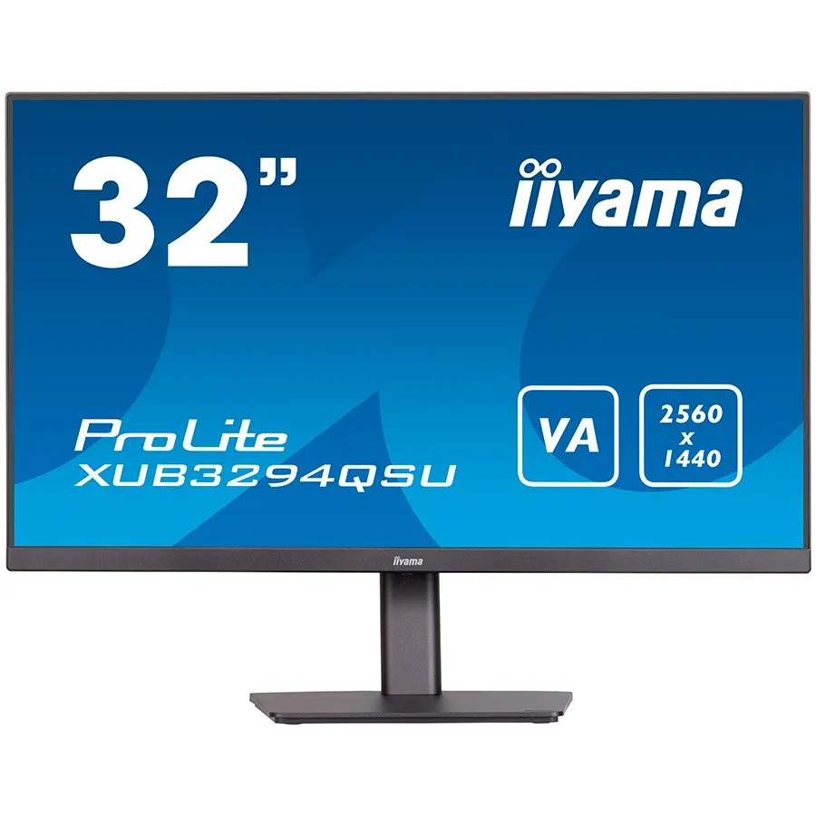 IIYAMA Monitor LED XUB3294QSU-B1 VA 31.5" 2560 x 1440 @75Hz 16:9 250 cd/m² 3000:1 HDMI DP 2xUSB height, swivel, tilt Slika 1