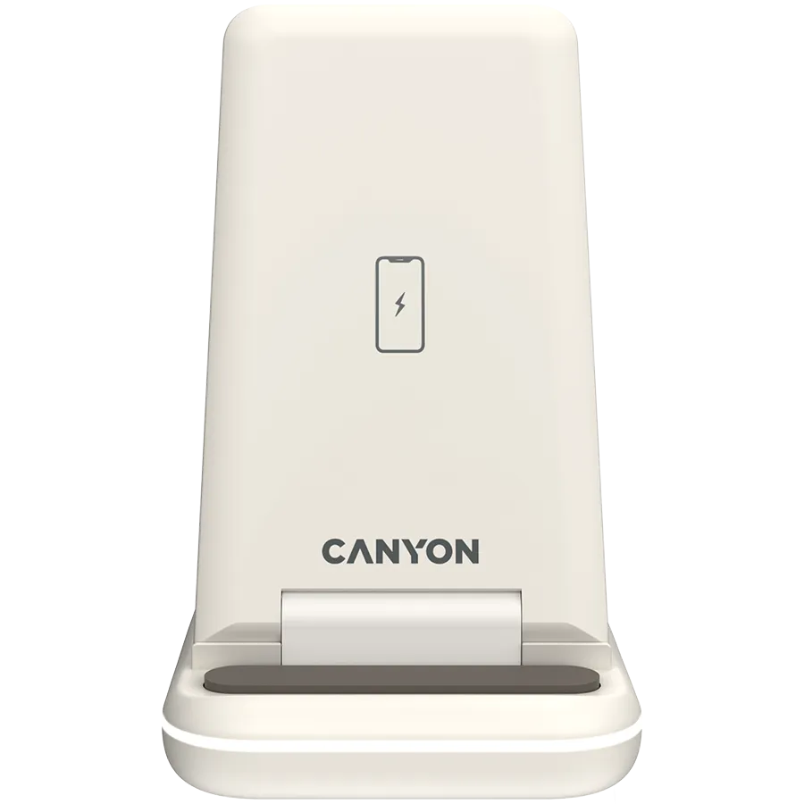 CANYON wireless charger WS-304 15W 3in1 Cosmic Latte Slika 3