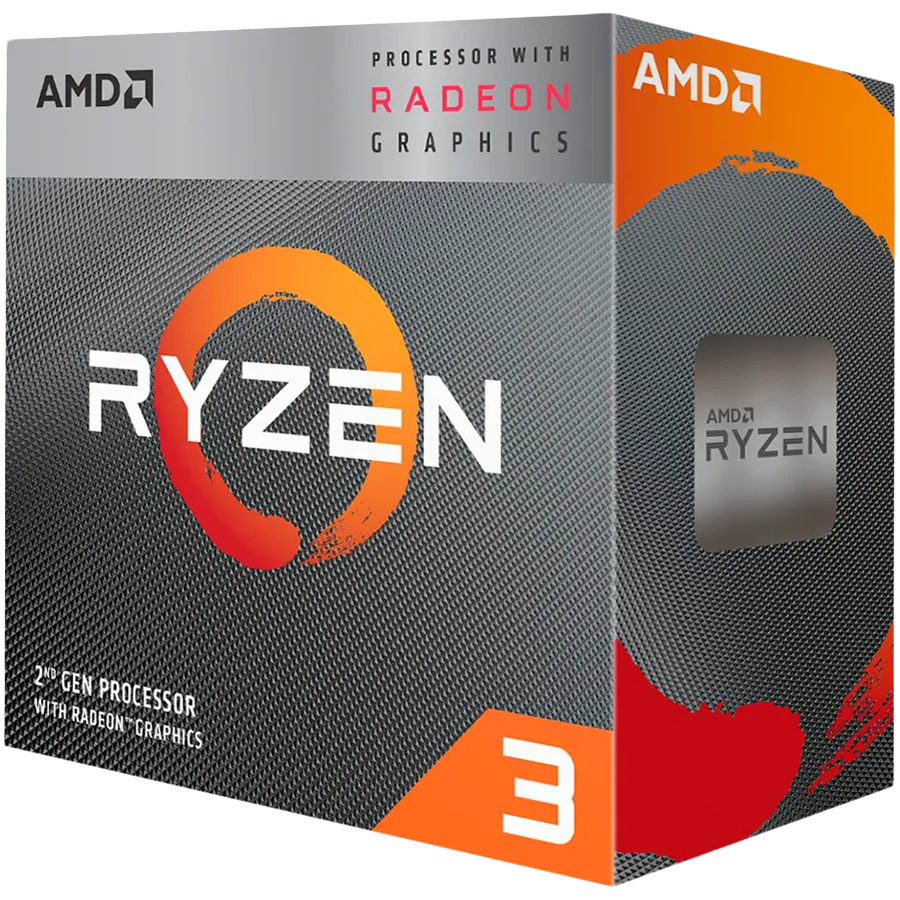 AMD CPU Desktop Ryzen 3 4C/4T 3200G (4.0GHz,6MB,65W,AM4) box, RX Vega 8 Graphics, with Wraith Stealth cooler Slika 1
