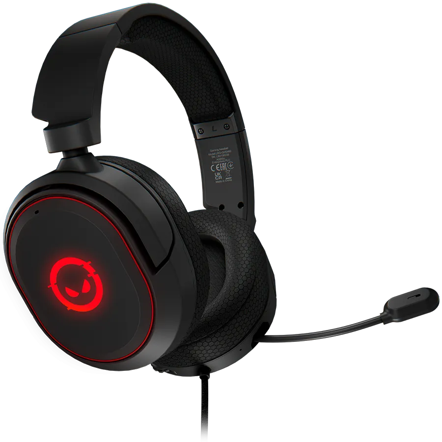 LORGAR Kaya 460, USB Gaming headset with microphone, CM108B, RGB backlight, Plug&Play, USB-A connection cable 2m, fabric ear pads, size: 192*184.7*88mm, 0.329kg, black Slika 1
