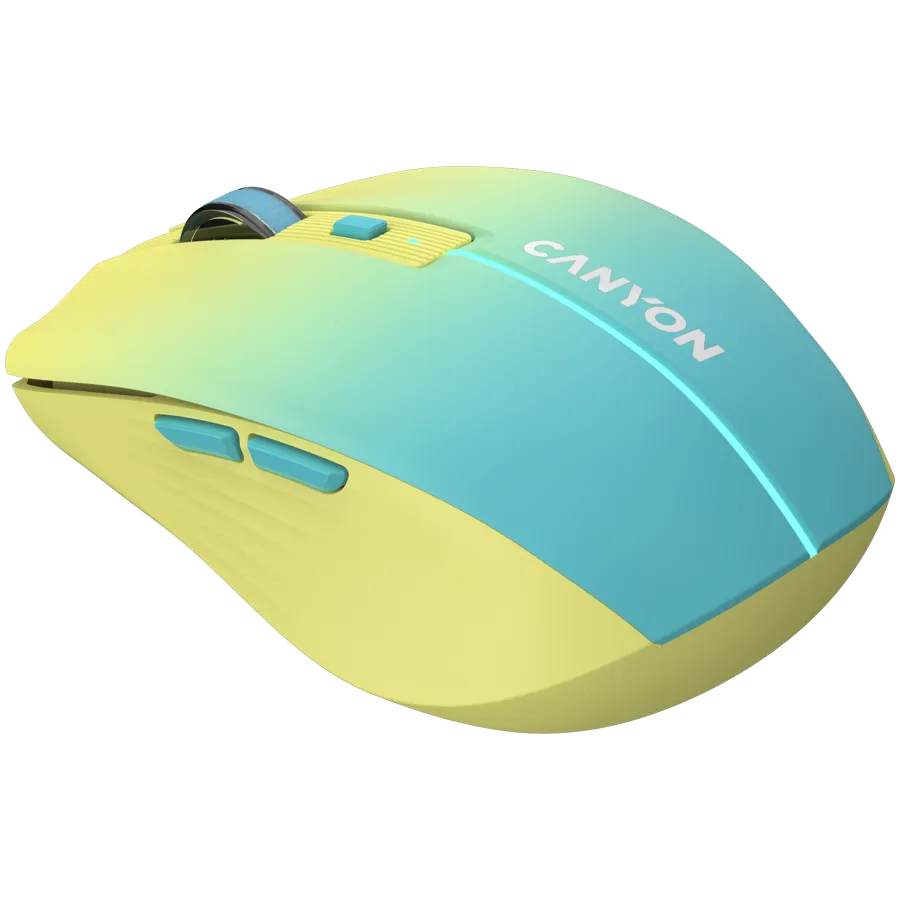 CANYON mouse MW-44  Wireless Charge Yellow Blue Slika 3