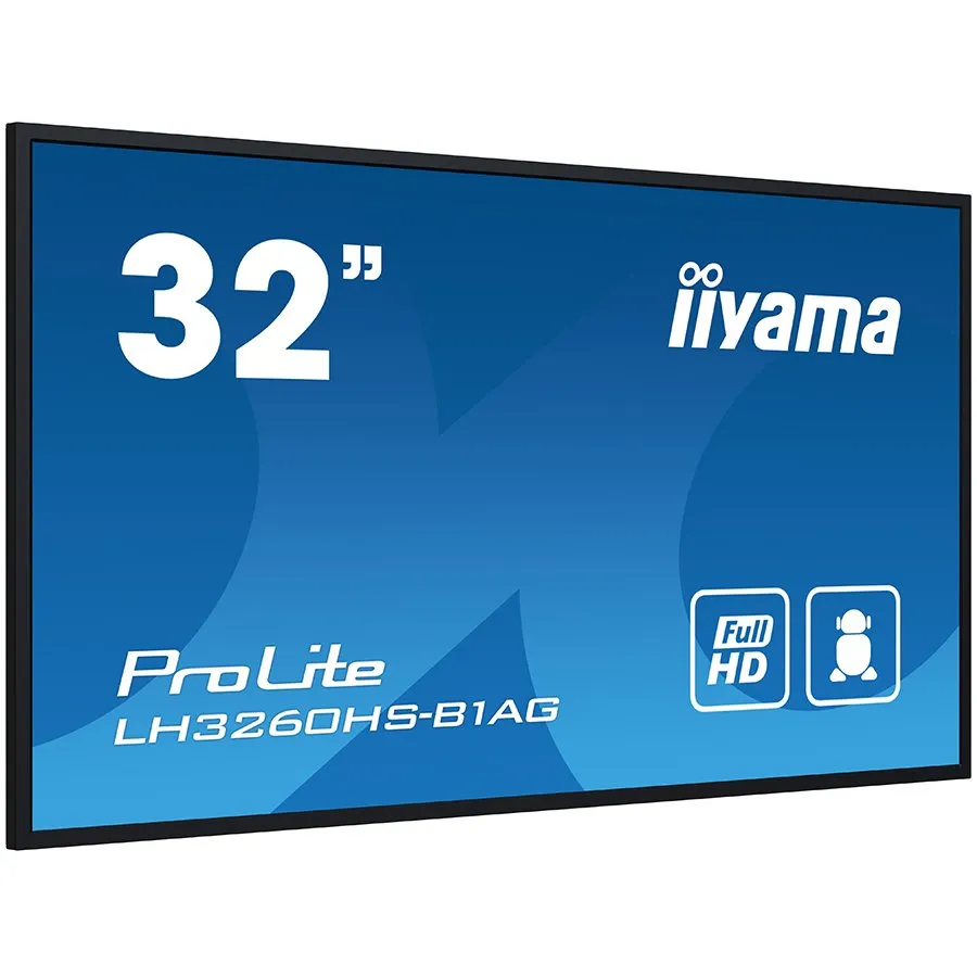 IIYAMA Monitor LED LH3260HS-B1AG 32" Full HD professional digital signage display VA 1920 x 1080 @60Hz 500 cd/m² 8ms Android 11 OS, iiSignage², FailOver, EShare landscape, portrait Slika 2