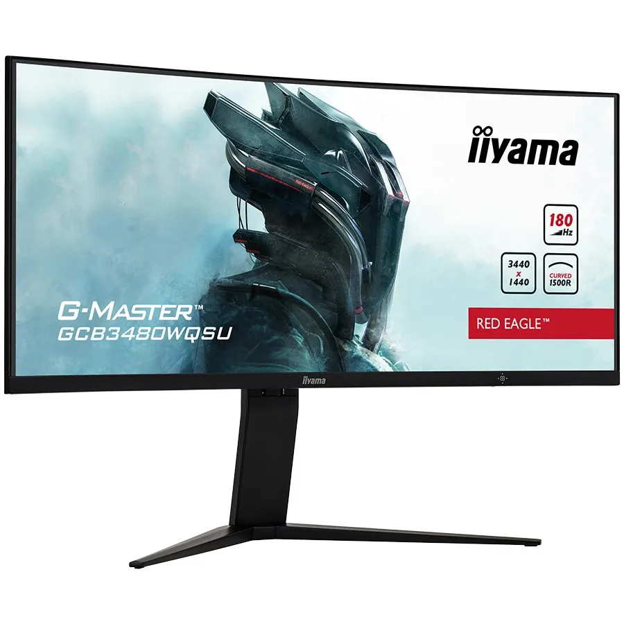 IIYAMA Monitor LED GCB3480WQSU-B1 G-MASTER 34" VA Curved 3440 x 1440 @180Hz 21:9 420 cd/m² 4000:1 0.4ms 2xHDMI 2xDP USB Hub HAS Tilt Slika 2
