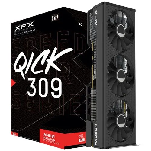 XFX SPEEDSTER QICK309 RADEON RX 7600XT QICK Gaming Graphics Card with 16GB GDDR6 HDMI 3xDP, AMD RDNA™ 2 Slika 1