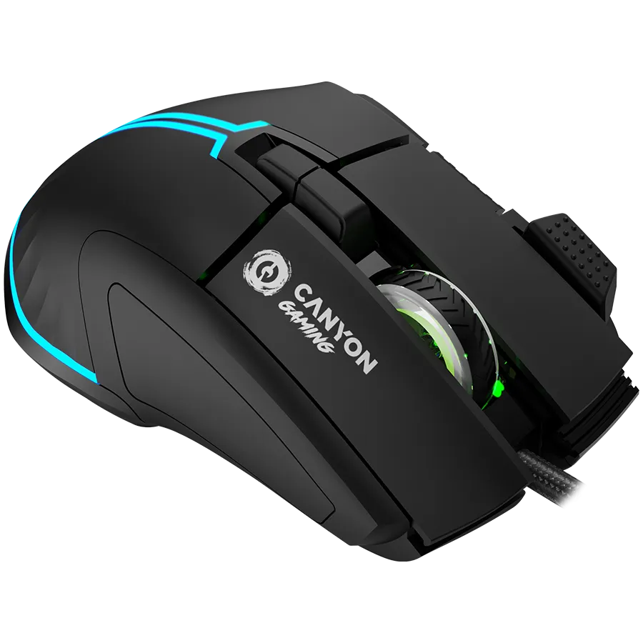 CANYON mouse Fortnax GM-636 RGB 9buttons Wired Black Slika 4