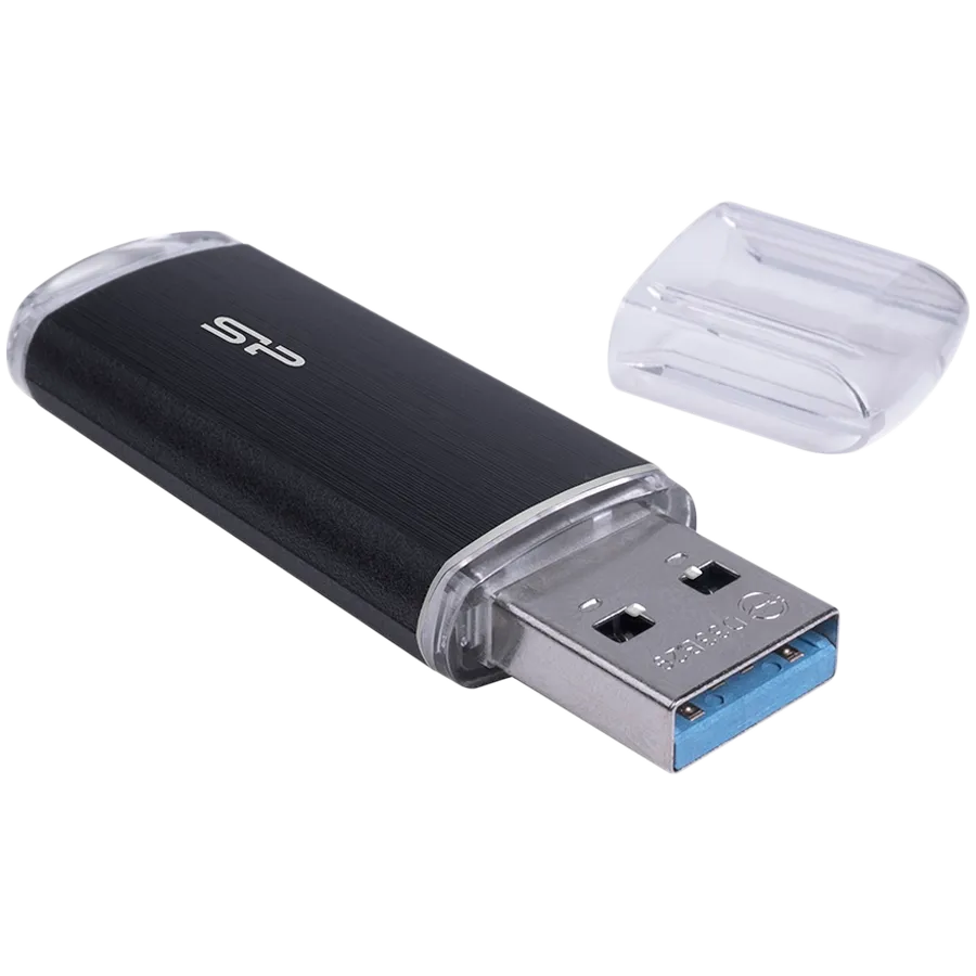 USB Flash Silicon-Power Blaze B02 256GB USB 3.2 Gen 1 Type-A Black Slika 1