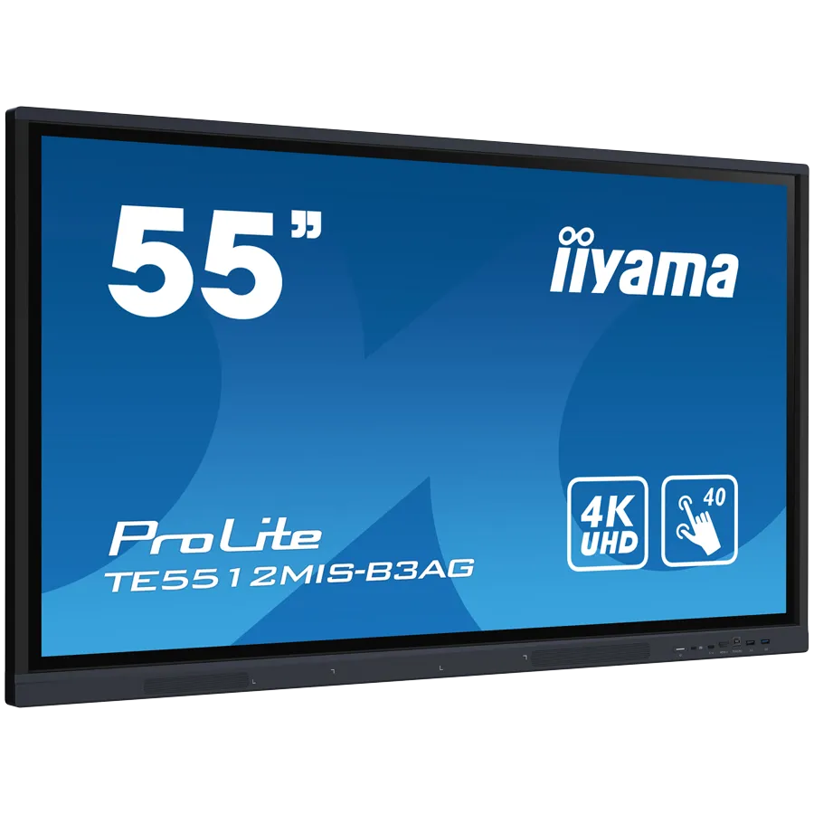 The TE5512MIS-B3AG is an exceptional 4K UHD interactive display designed by iiyama to enhance collaboration, communication, and engagement. With key features like Zero Airgap LCD screen eliminating parallax, PureTouch-IR, iiWare 10 with Android 11. - Image 2