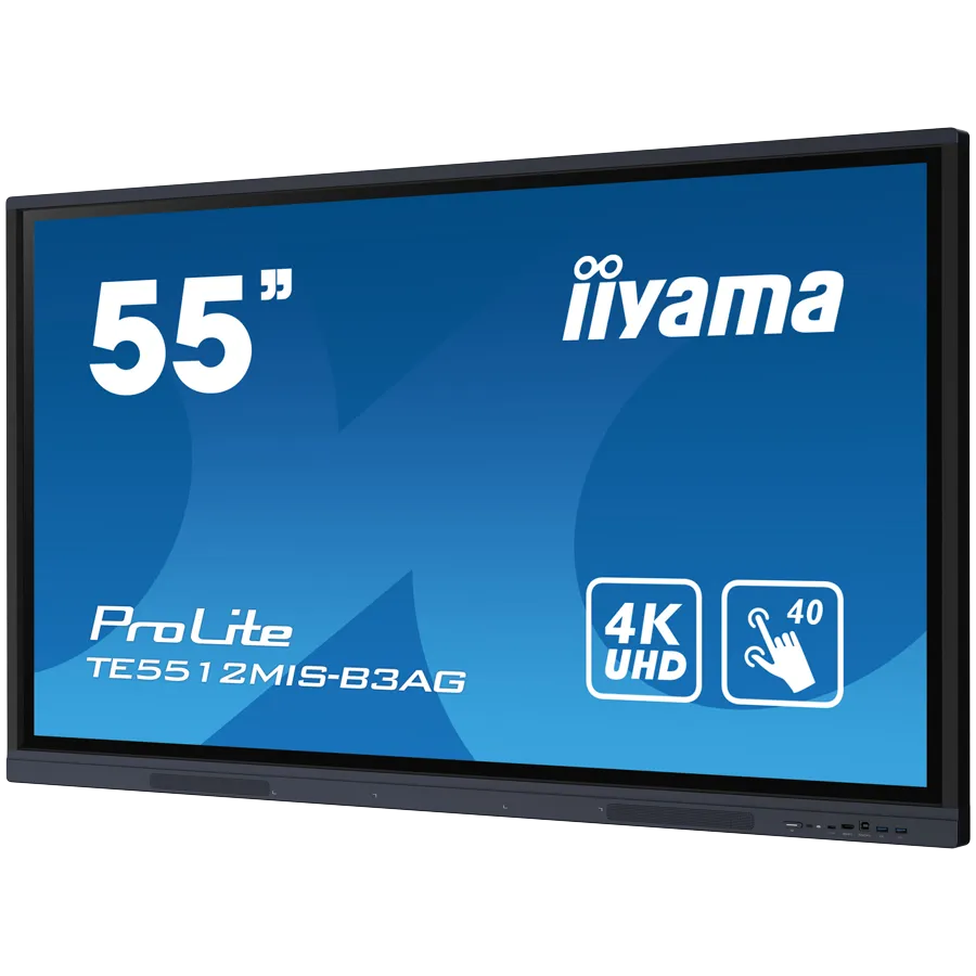 The TE5512MIS-B3AG is an exceptional 4K UHD interactive display designed by iiyama to enhance collaboration, communication, and engagement. With key features like Zero Airgap LCD screen eliminating parallax, PureTouch-IR, iiWare 10 with Android 11. - Image 3