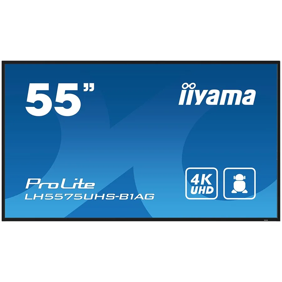 55" 4K UHD Professional Digital Signage 24/7 display featuring Android OS, FailOver andIntel® SDM slot Slika 1