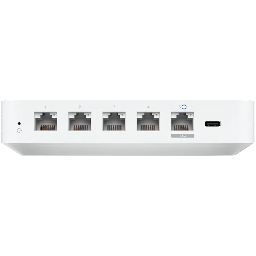 UBIQUITI Compact UniFi Cloud Gateway with a full suite of advanced routing and security features:Runs UniFi Network for full-stack network management;Manages 30+ UniFi devices and 300+ clients;1 Gbps routing with IDS/IPS; Multi-WAN load balancing Slika 2