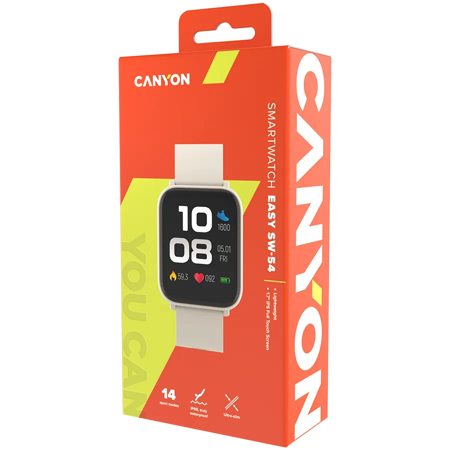 CANYON smart watch Easy SW-54 Beige Slika 4