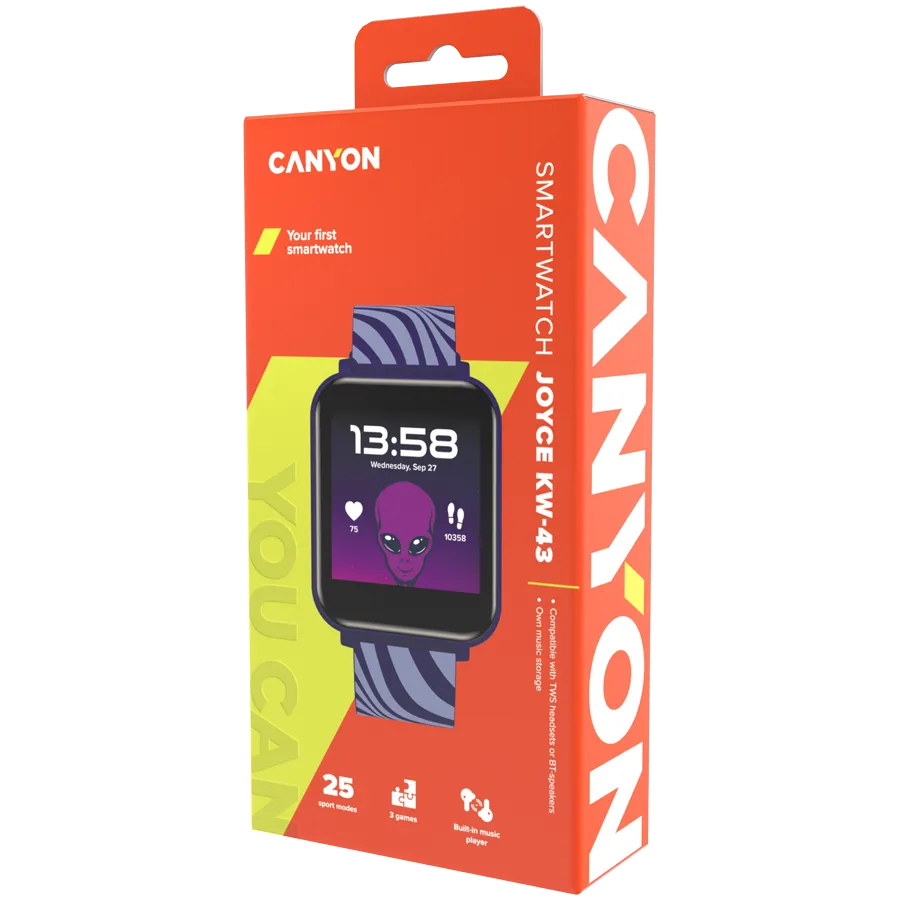 CANYON kids watch Joyce KW-43 DUAL BT Music Blue Slika 7