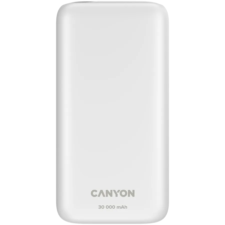 CANYON power bank PB-301 LED 30000 mAh PD 20W QC 3.0 White Slika 1