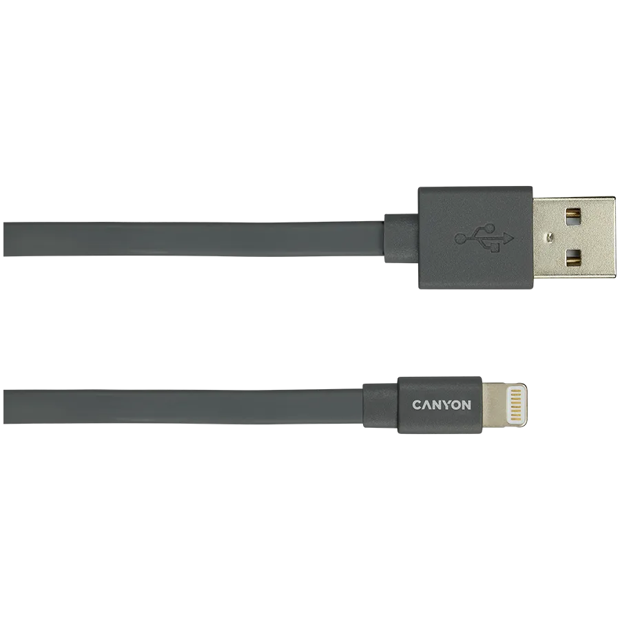 CANYON cable MFI-2 Lightning 12W 1m Dark Grey Slika 2