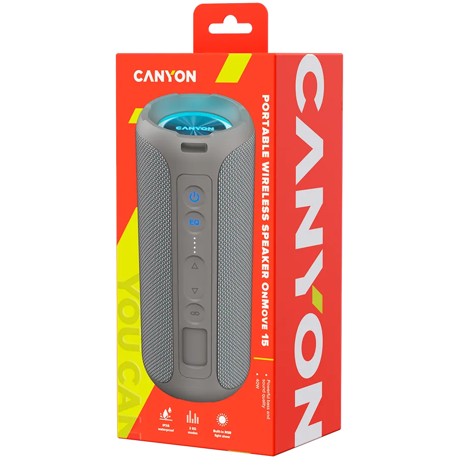 CANYON speaker OnMove 15W EQ TWS AUX Beige - Image 6