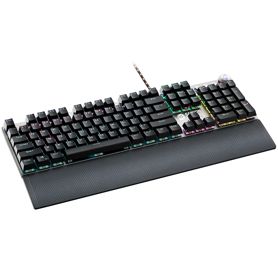 CANYON keyboard Nightfall GK-7 RGB US Wired Dark Grey Slika 2