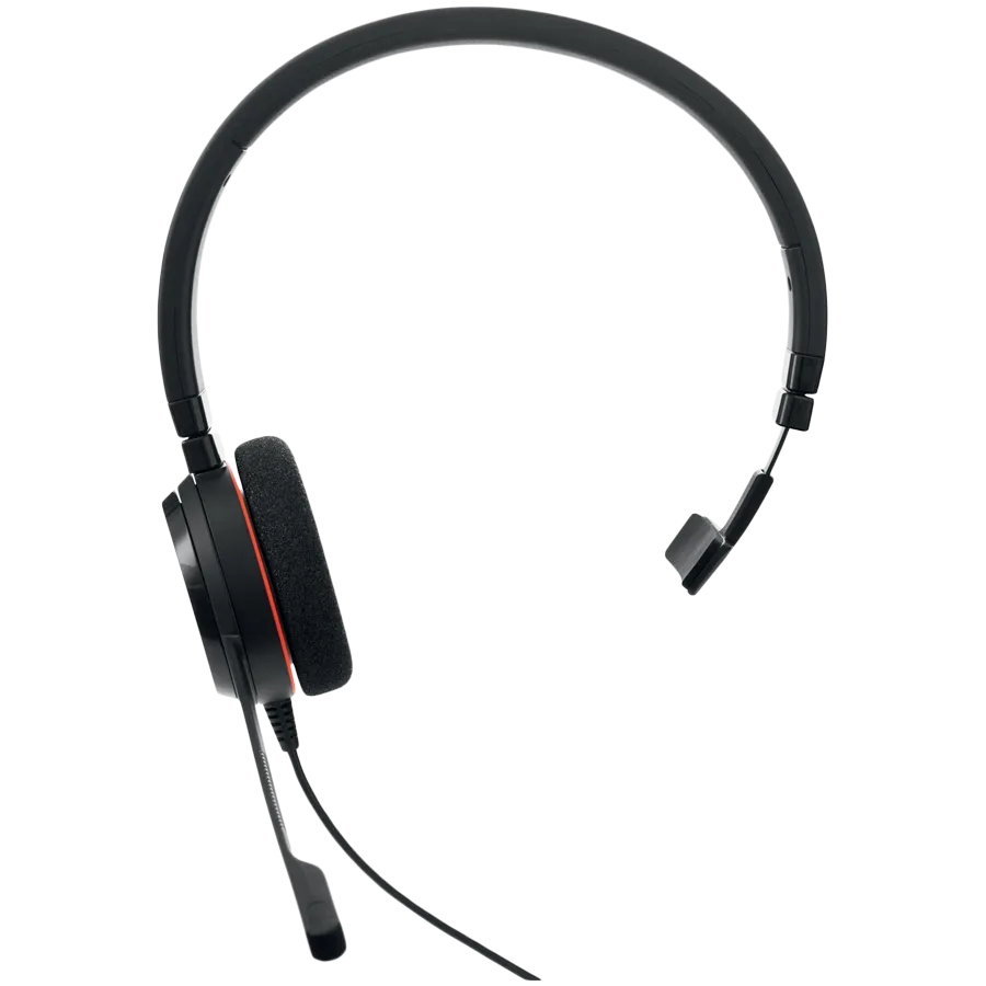 JABRA EVOLVE 20 MS Mono USB Headband, Noise cancelling,USB connector, with mute-button and volume control on the cord, with foam ear cushion, Microsoft optimized Slika 2