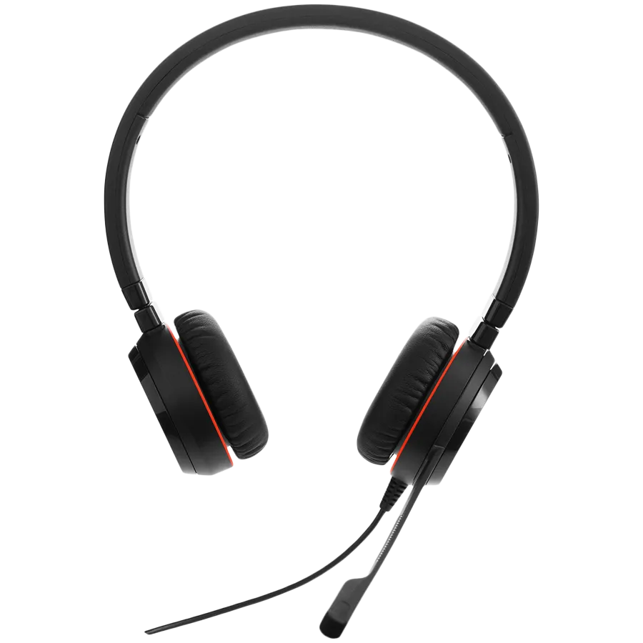 JABRA EVOLVE 20 MS Stereo USB Headband Special Edition Noise cancelling, USB connector, with mute-button and volume control on the cord, with leatherette ear cushion, Microsoft optimized Slika 2