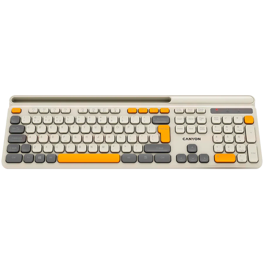 CANYON keyboard HKB-W03 EN/AD AAA Wireless Beige Slika 2