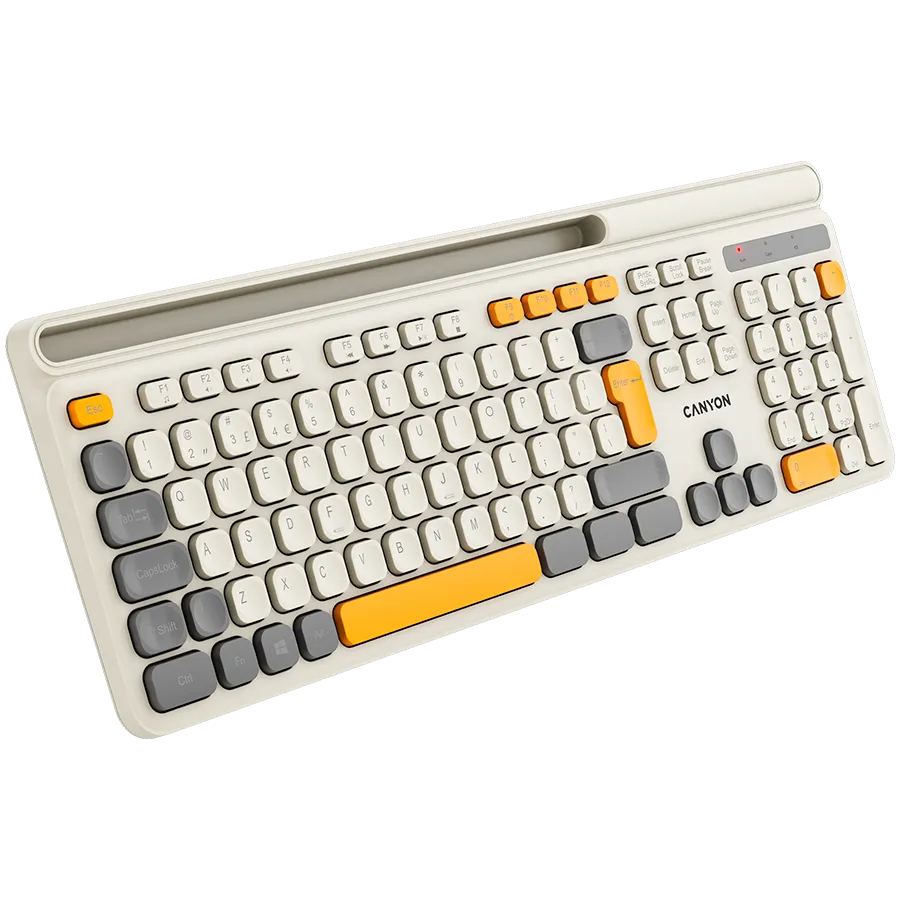 CANYON keyboard HKB-W03 EN/AD AAA Wireless Beige Slika 5