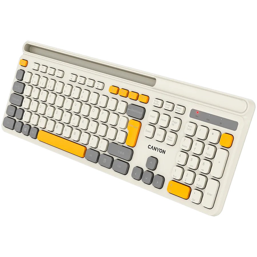 CANYON keyboard HKB-W03 EN/AD AAA Wireless Beige Slika 6