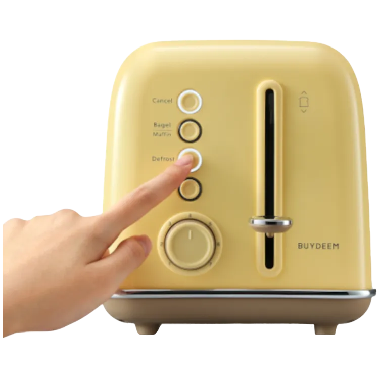 BUYDEEM 2 Slice Toaster, model DT620E, color Mellow Yellow, EU Slika 3