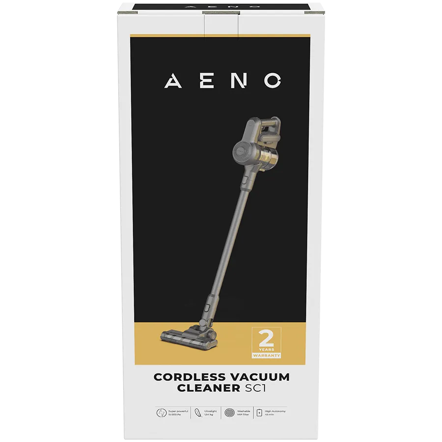 AENO Cordless vacuum cleaner SC1: electric turbo brush, LED lighted brush, resizable and easy to maneuver, 120W Slika 3