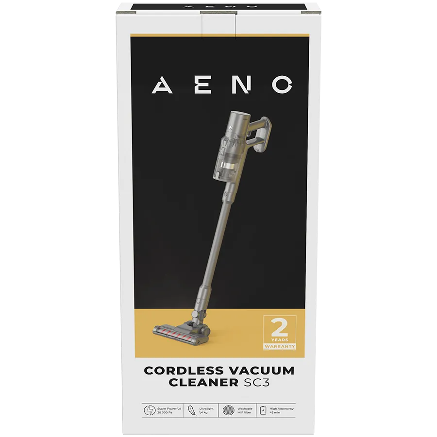 AENO Cordless vacuum cleaner SC3: electric turbo brush, LED lighted brush, resizable and easy to maneuver, 250W Slika 4