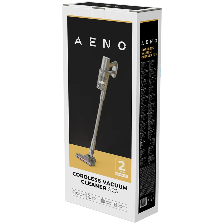 AENO Cordless vacuum cleaner SC3: electric turbo brush, LED lighted brush, resizable and easy to maneuver, 250W Slika 5