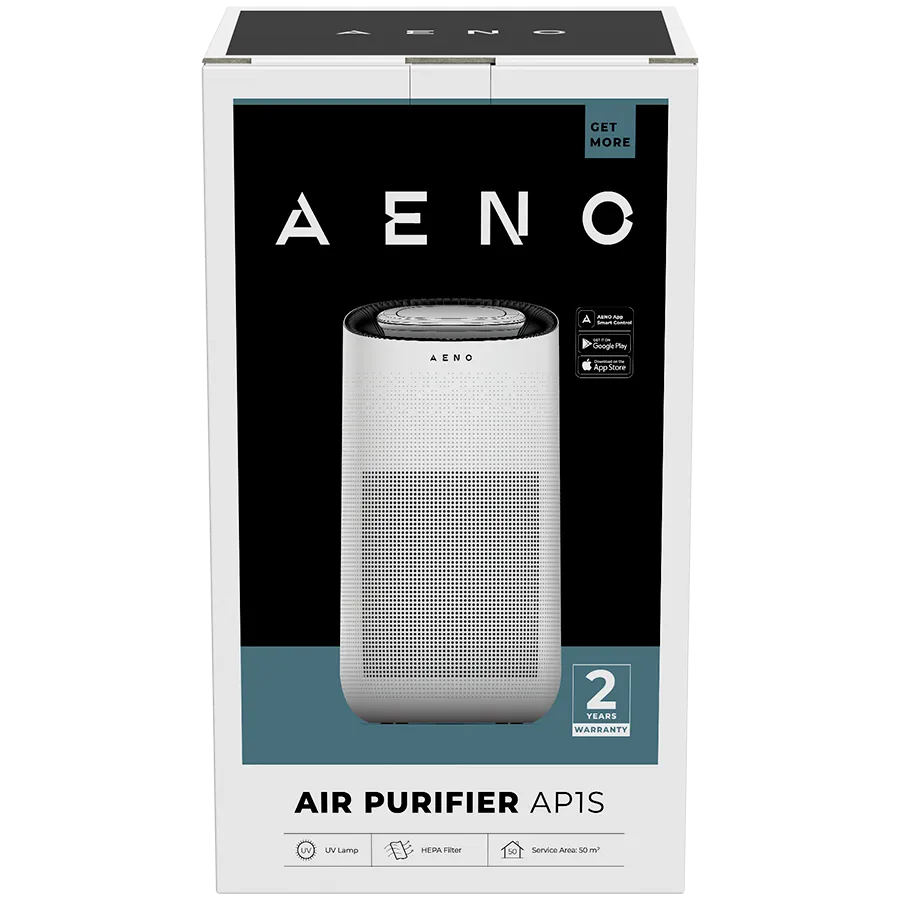 AENO Air Purifier AP1S, WiFi, UV lamp, CADR 450 m³/h, 60m2, carbon filter +Hepa H13 Slika 5