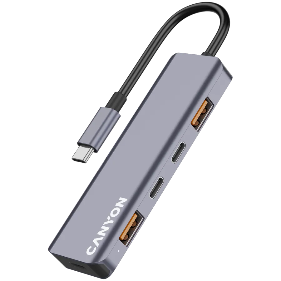 CANYON hub DS-18 5in1 USB-C Grey Slika 3